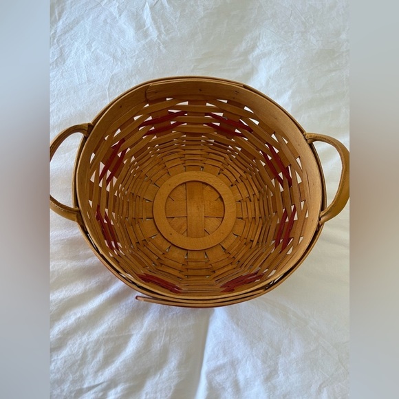 Longaberger Christmas Popcorn Basket w/ Lid Signed | 1999 - Picture 6 of 9